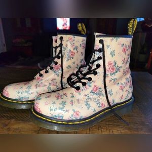 Dr. Martens 1460 Pink Rose Floral Boots